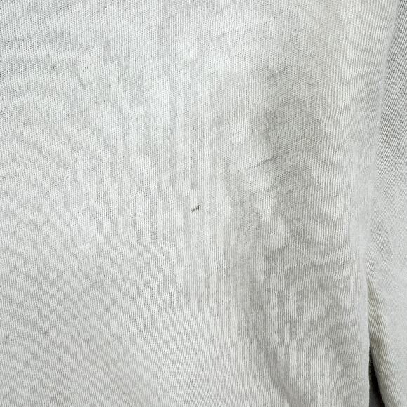 ENZA COSTA Cashmere Easy Cuffed U Neck Long Sleeve Top Womens Small Cream NEW - Picture 16 of 16